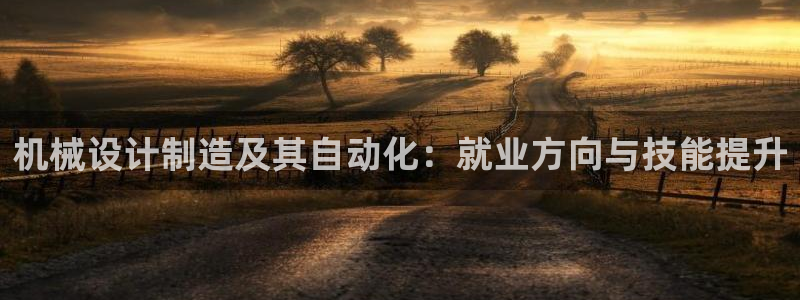 彩神vip购彩大厅在哪：机械设计制造及其自动化：就业方向与技能提升