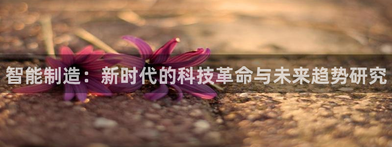 彩神网官网登录：智能制造：新时代的科技革命与未来趋势研究