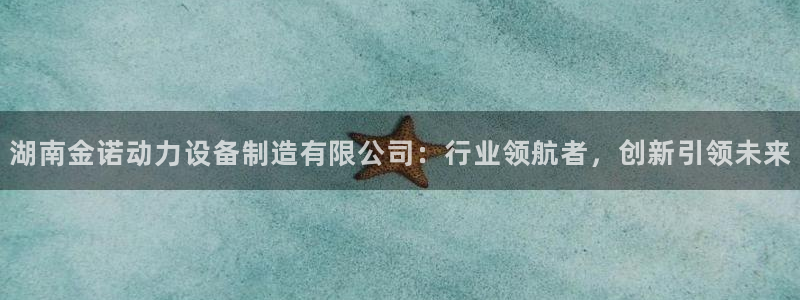 彩神赢钱了吗：湖南金诺动力设备制造有限公司：行业领航者，创新引领未来